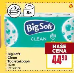 Billa Big Soft Clean Toaletní papír 132 m nabídka