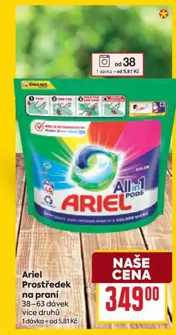 Billa Ariel Prostředek na praní 38-63 dávek nabídka