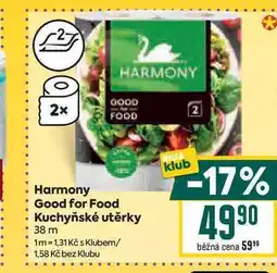 Billa Harmony Good for Food Kuchyňské utěrky 38 m nabídka