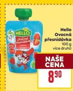 Billa Hello Ovocná přesnídávka 100 g nabídka