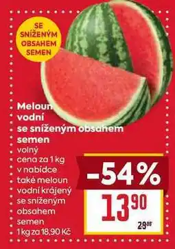 Billa Meloun vodní se sníženým obsahem semen volný cena za 1 kg nabídka