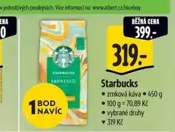 Albert Starbucks zrnková káva 450 g nabídka
