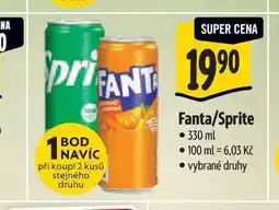 Albert Fanta/Sprite 330 ml nabídka
