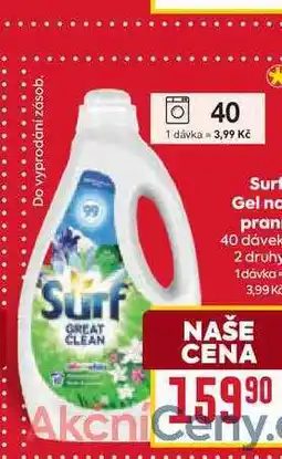 Billa Surf Gel na praní 40 dávek nabídka
