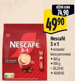 Albert Nescafé 3v1 instantní káva porcovaná 165 g nabídka