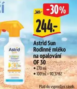 Albert Astrid Sun Rodinné mléko na opalování OF 30 270 ml nabídka