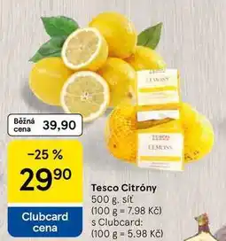 Tesco Tesco Citróny, 500 g nabídka