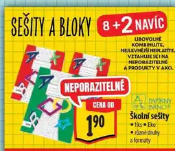 Albert Školní sešity 1ks nabídka