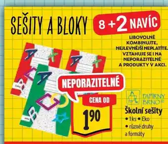 Albert Školní sešity 1ks nabídka