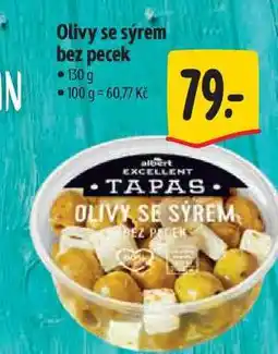 Albert Olivy se sýrem bez pecek 130 g nabídka