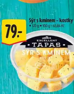 Albert Sýr s kmínem - kostky 120 g nabídka
