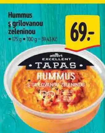 Albert Hummus s grilovanou zeleninou 175 g nabídka