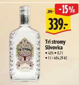 Albert Tri stromy Slivovica 0,7 l nabídka