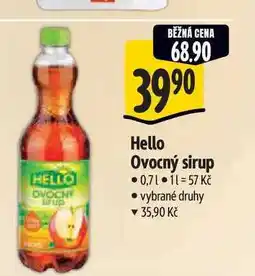 Albert Hello Ovocný sirup 0,7 l nabídka