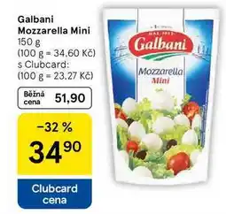 Tesco Galbani Mozzarella Mini, 150 g nabídka