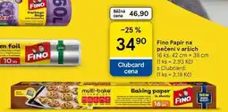 Tesco Fino Papír na pečení v arších, 16 ks, 42 cm x 38 cm nabídka