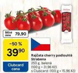 Tesco Rajčata cherry podlouhlá Strabena, 250 g nabídka