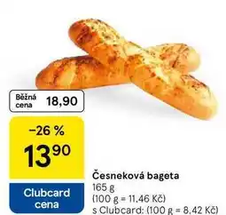Tesco Česneková bageta, 165 g nabídka
