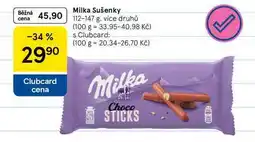 Tesco Milka Sušenky, 112-147 g, více druhů nabídka