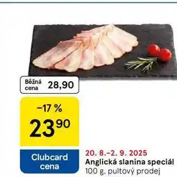 Tesco Anglická slanina speciál, 100 g nabídka