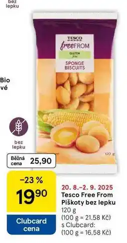 Tesco Tesco Free From Piškoty bez lepku, 120 g nabídka