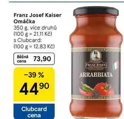 Tesco Franz Josef Kaiser Omáčka, 350 g, více druhů nabídka