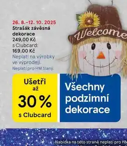 Tesco Strašák závěsná dekorace nabídka