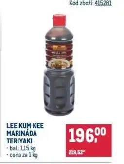 Makro Lee kum kee marináda teriyaki nabídka