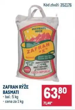 Makro Zafran rýže basmati nabídka