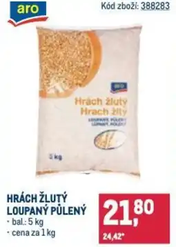Makro Hrách žlutý loupany pulený nabídka