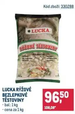 Makro Lucka rýžové bezlepkové těstoviny nabídka