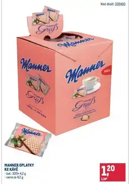 Makro Manner oplatky ke kávě nabídka