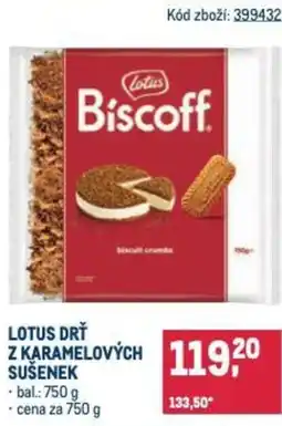 Makro Lotus drť z karamelových sušenek nabídka