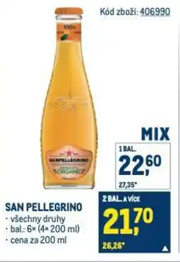 Makro SAN PELLEGRINO nabídka