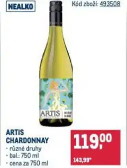 Makro Artis chardonnay nabídka