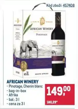 Makro African winery nabídka