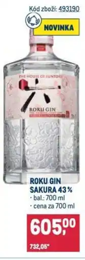 Makro Roku gin sakura 43% nabídka