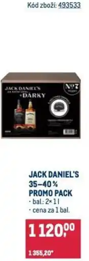 Makro Jack daniel's 35-40% promo pack nabídka