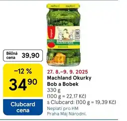 Tesco Machland Okurky Bob a Bobek nabídka