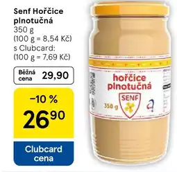 Tesco Senf Hořčice plnotučná nabídka