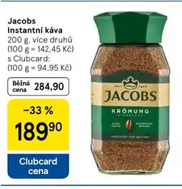 Tesco Jacobs Instantní káva nabídka