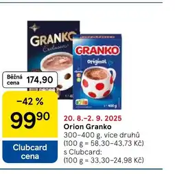 Tesco Orion Granko nabídka