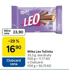Tesco Milka Leo Tyčinka nabídka