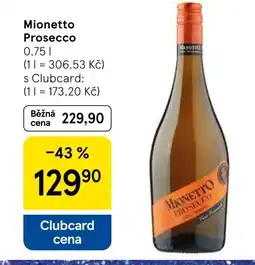 Tesco Mionetto Prosecco nabídka