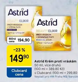Tesco Astrid Krém proti vráskám nabídka