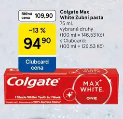 Tesco Colgate Max White Zubní pasta nabídka
