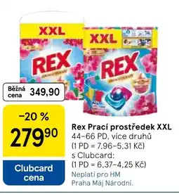 Tesco Rex Prací prostředek XXL nabídka