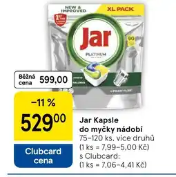Tesco Jar Kapsle do myčky nádobí nabídka
