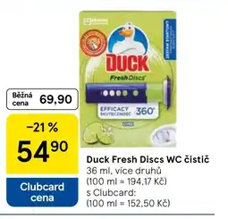 Tesco Duck Fresh Discs WC čistič nabídka