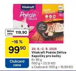 Tesco Vitakraft Poésie Délice Kapsičky pro kočky nabídka